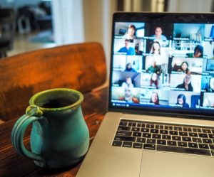 laptop and coffee mug